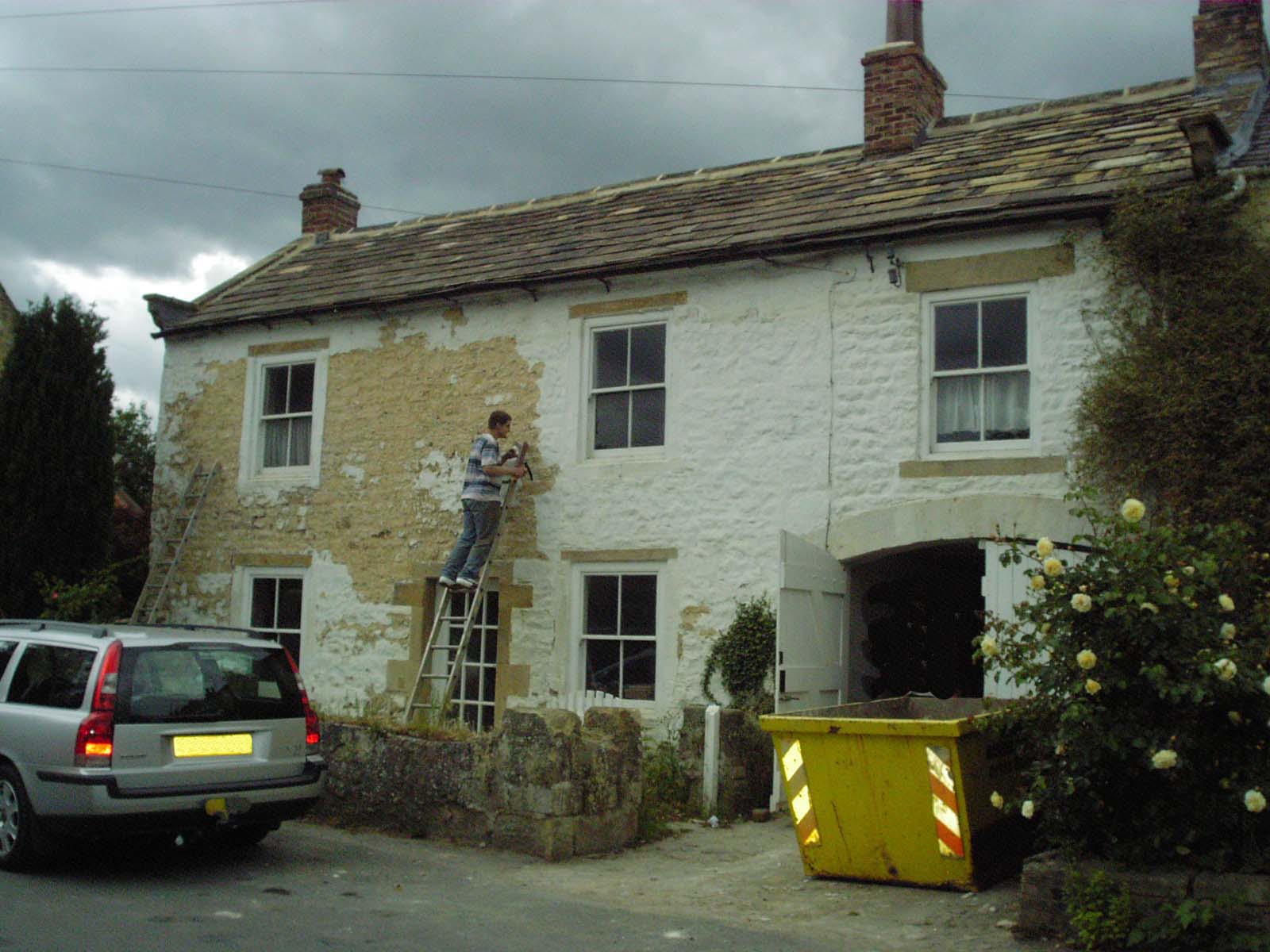 Rossendale Helmshore Ramsbottom Sandblasting Terraced house oak beams